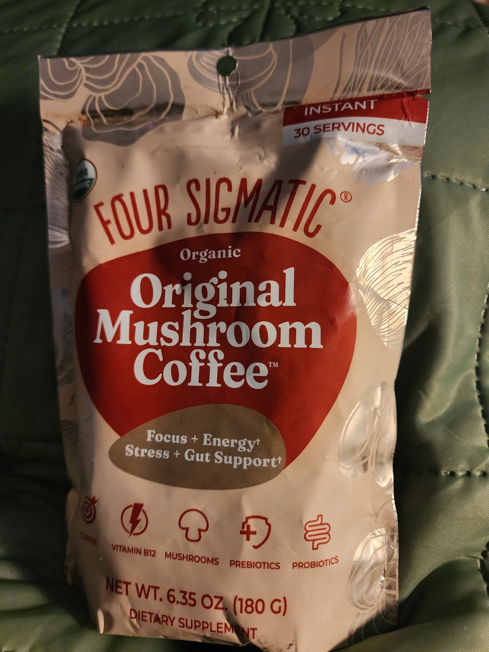 FOUR SIGMATIC! Original Mushroom Coffee - FOCUS, ENERGY, STRESS, GUT SUPPORT NEW